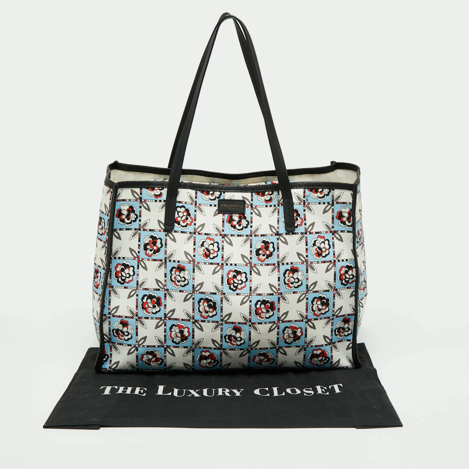 Emilio Pucci Multicolor Printed Fabric Tote For Women - Image 9