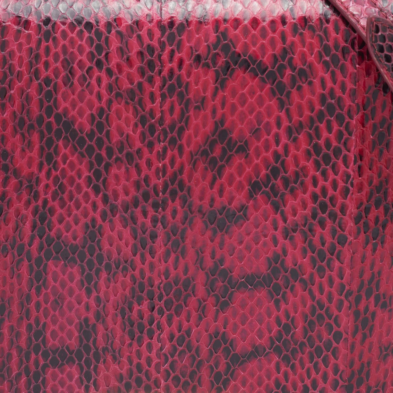 Emilio Pucci Pink/Black Snakeskin Leather Newton Top Handle Bag For Women - Image 5