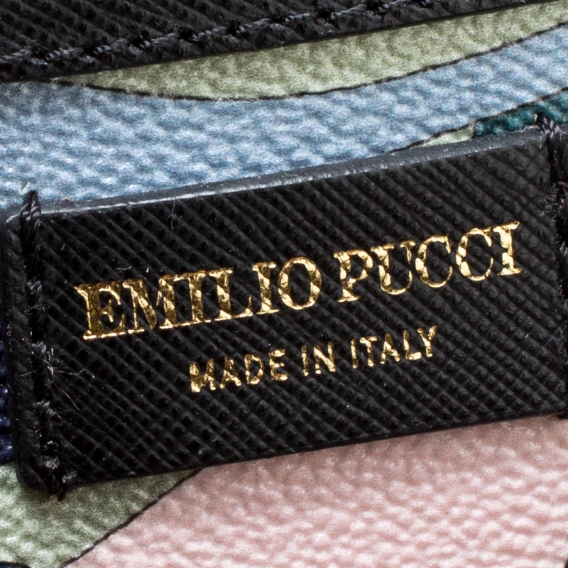 Emilio Pucci Multicolor Printed Coated Canvas Duffel Bag For Women - Image 8